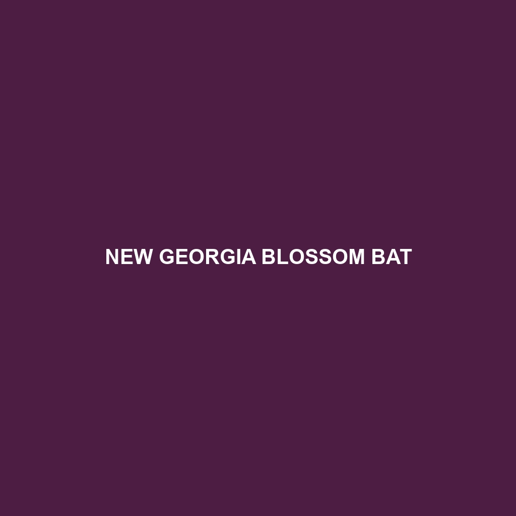 New Georgia Blossom Bat