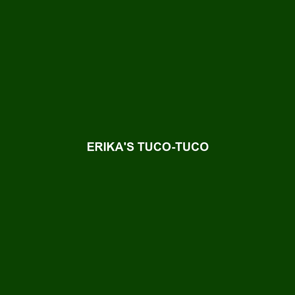 Erika's Tuco-tuco