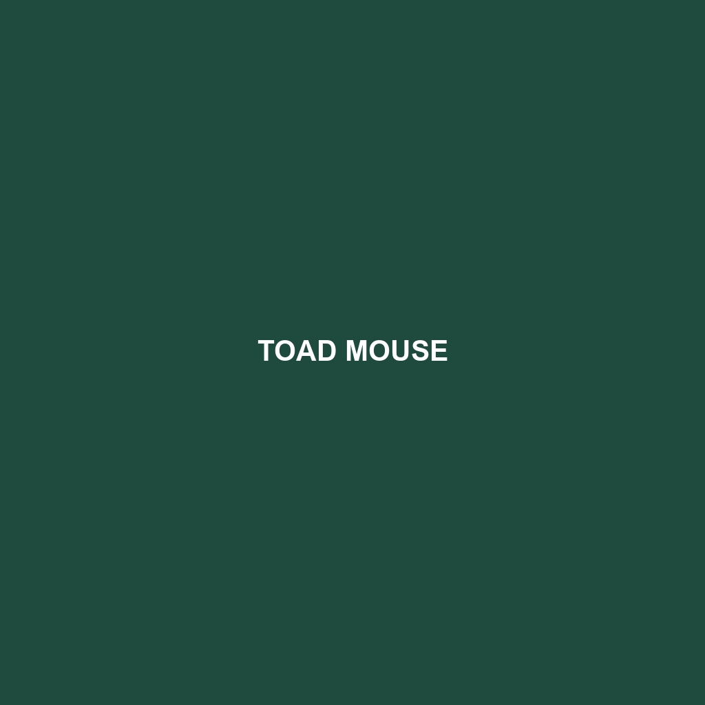 Toad Mouse