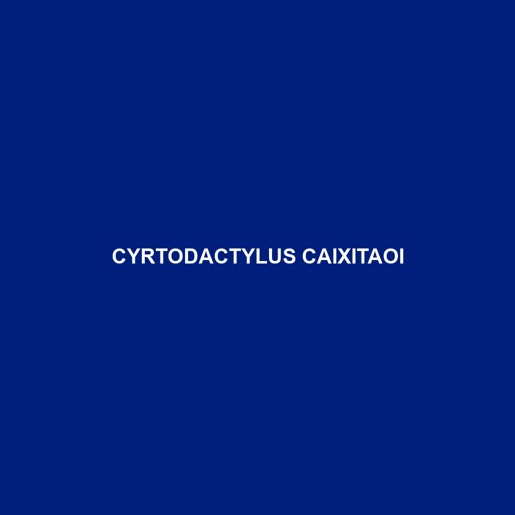 Cyrtodactylus caixitaoi