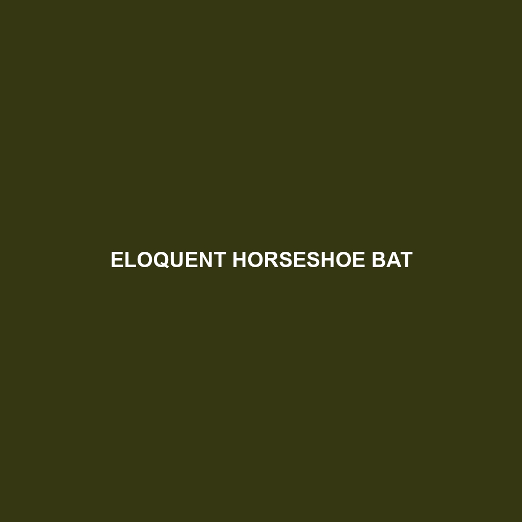 Eloquent Horseshoe Bat