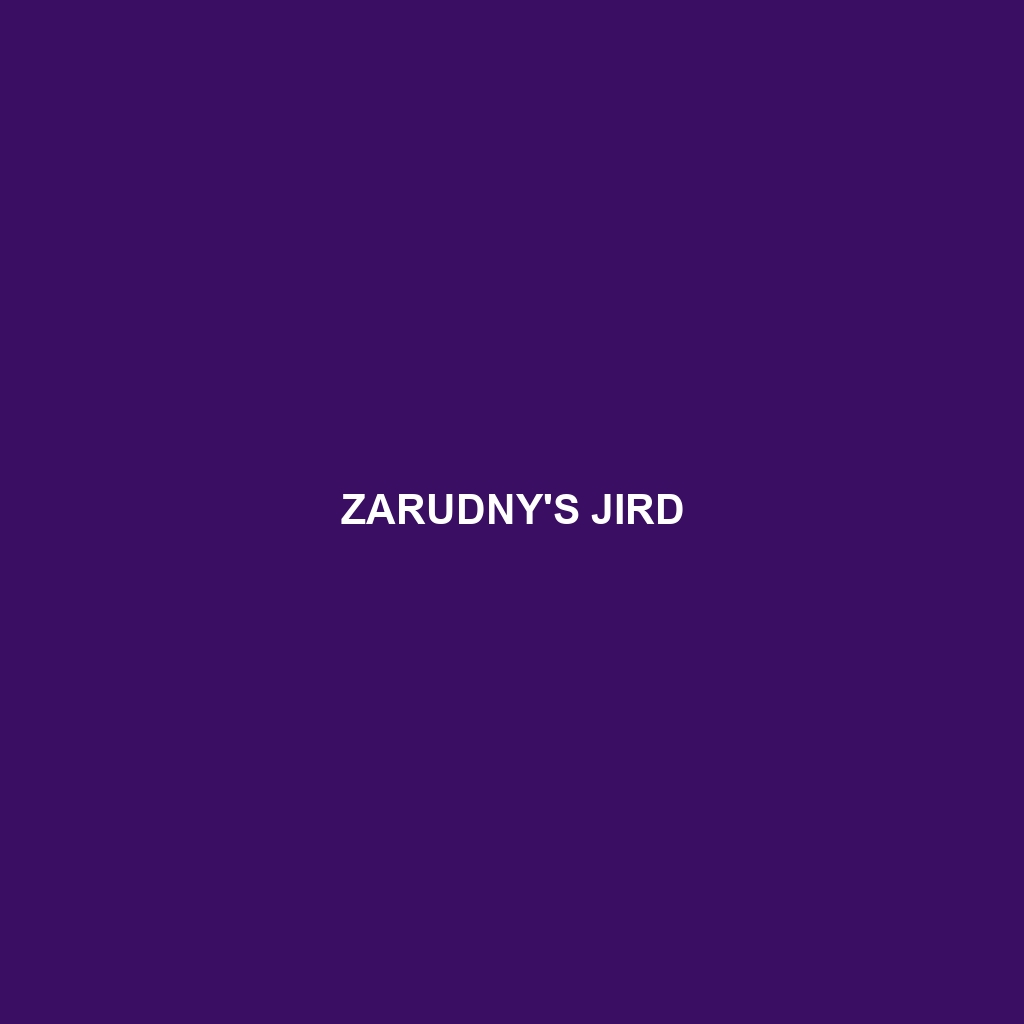 Zarudny's Jird