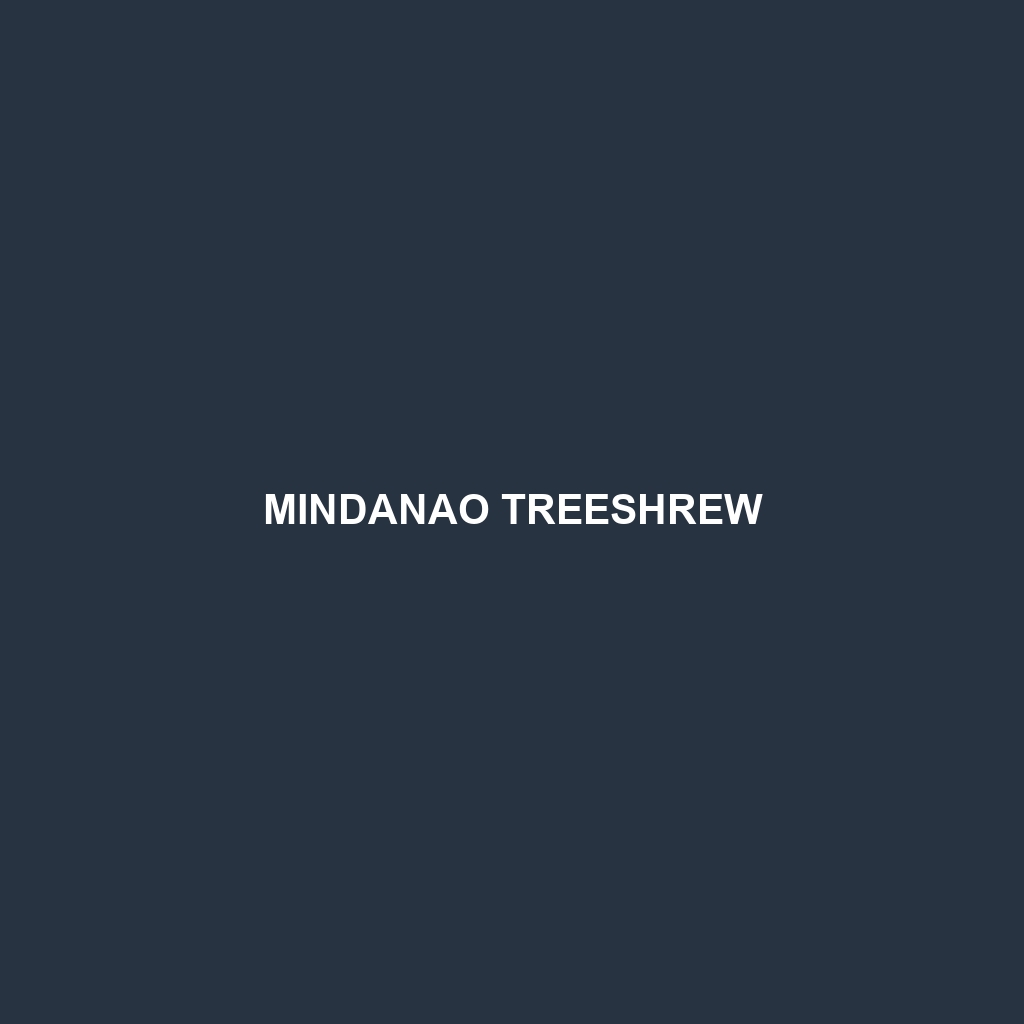 Mindanao Treeshrew