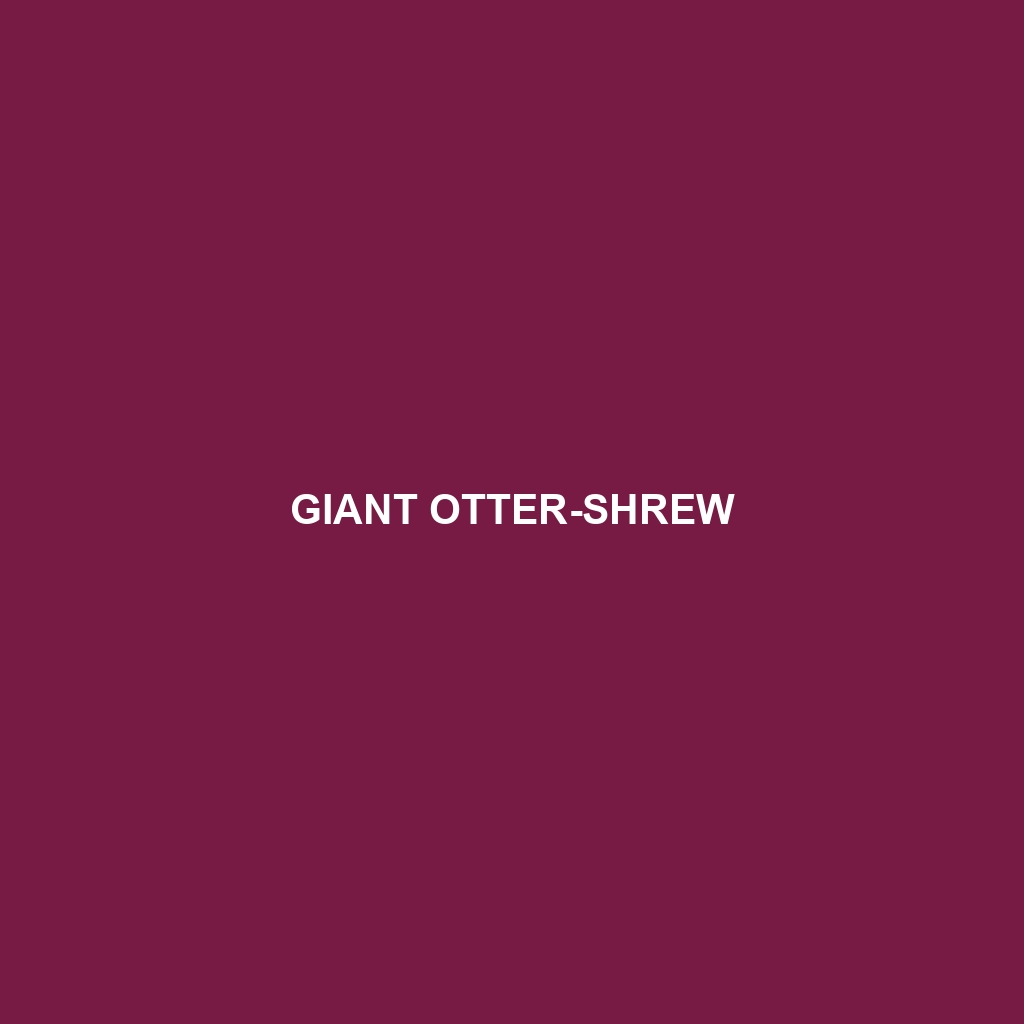 Giant Otter-shrew