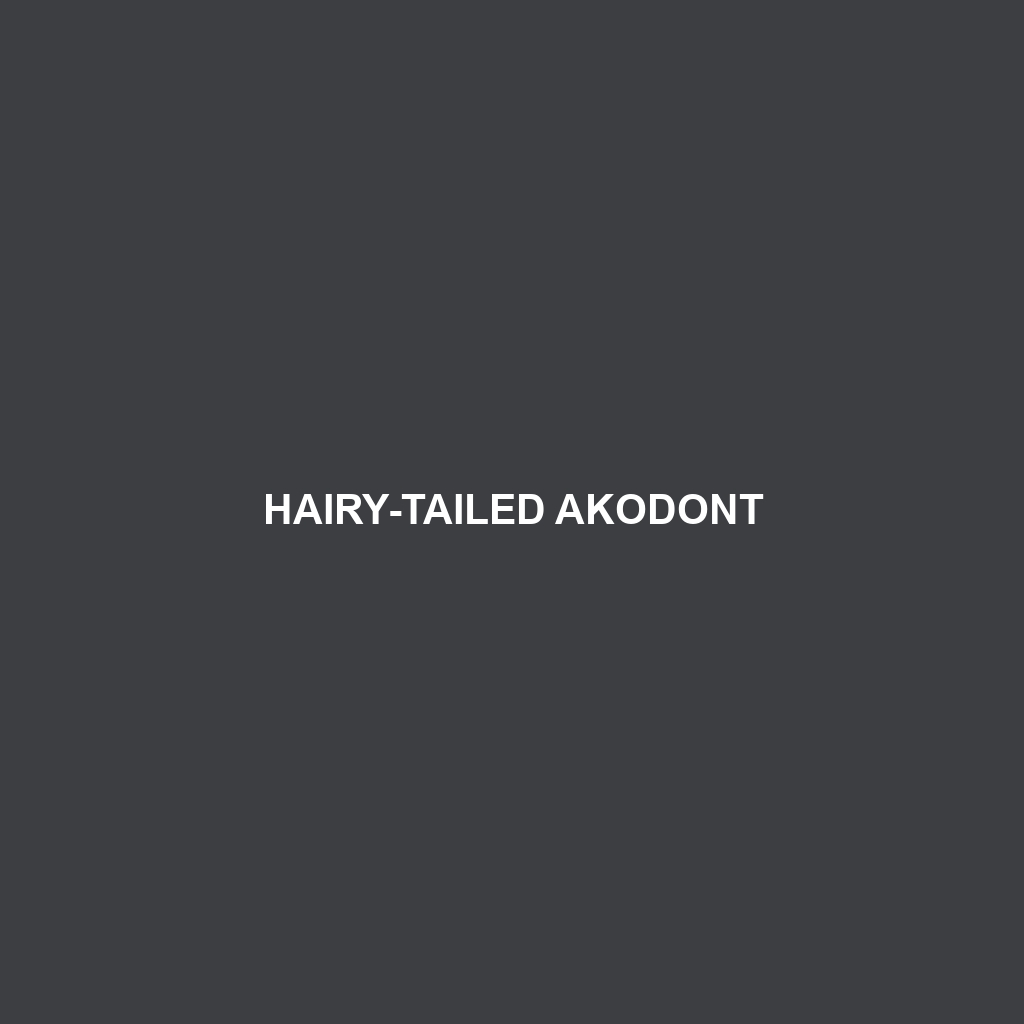 Hairy-tailed Akodont