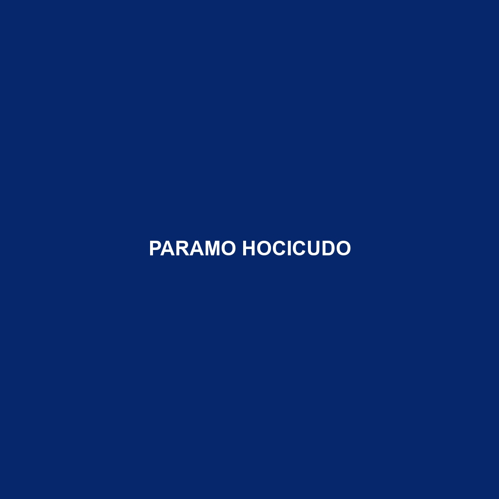 Paramo Hocicudo