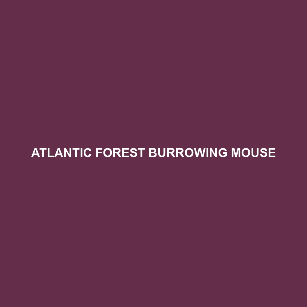 Atlantic Forest Burrowing Mouse