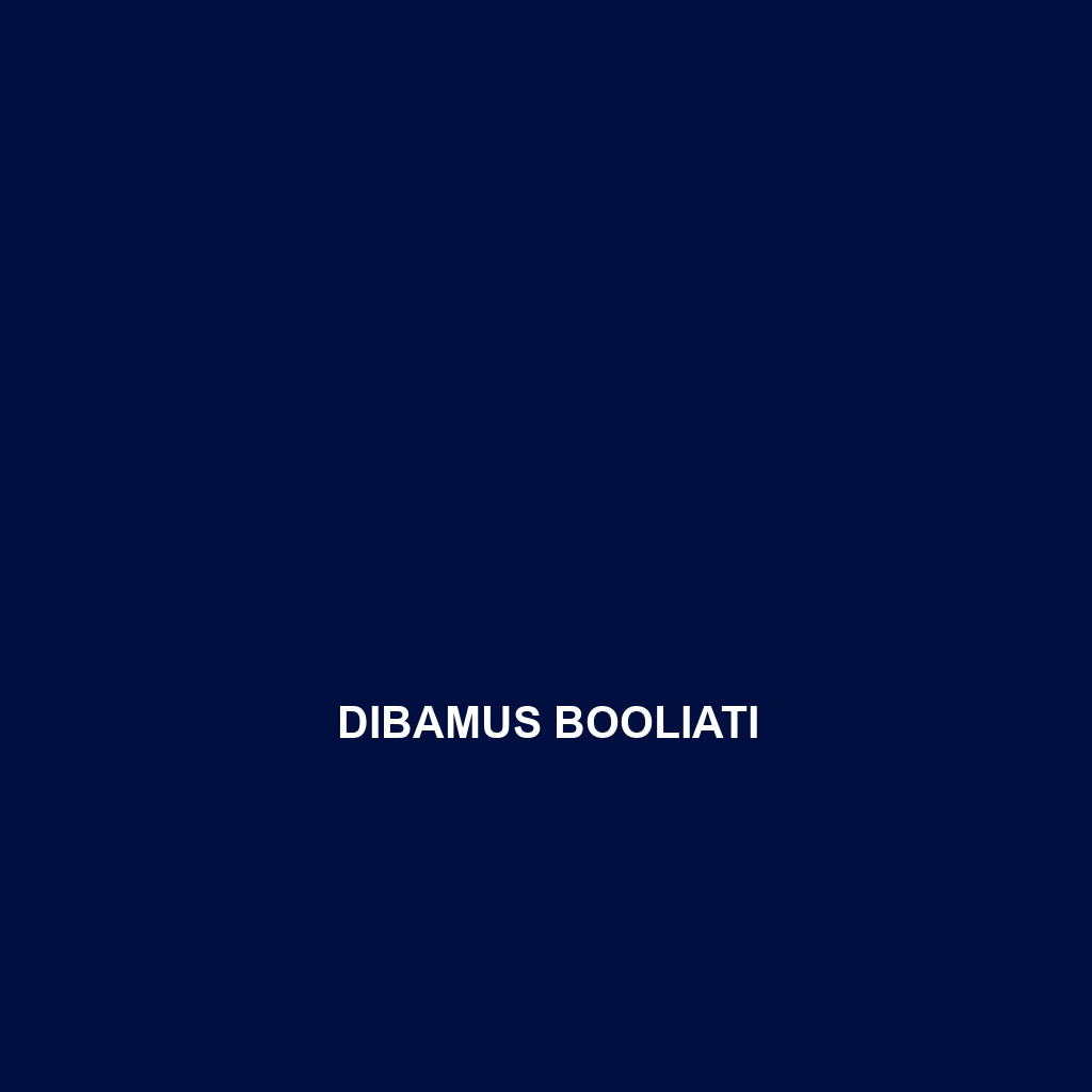 Dibamus booliati