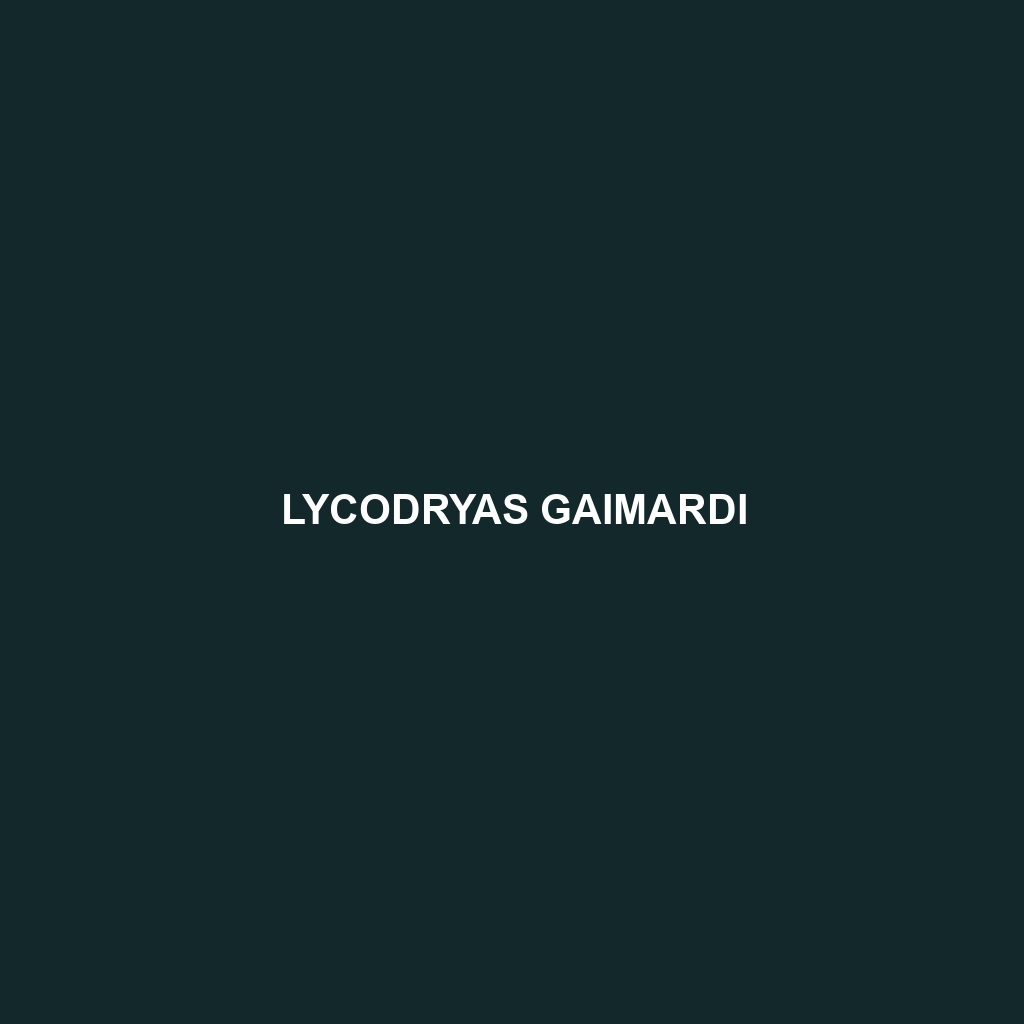 Lycodryas gaimardi