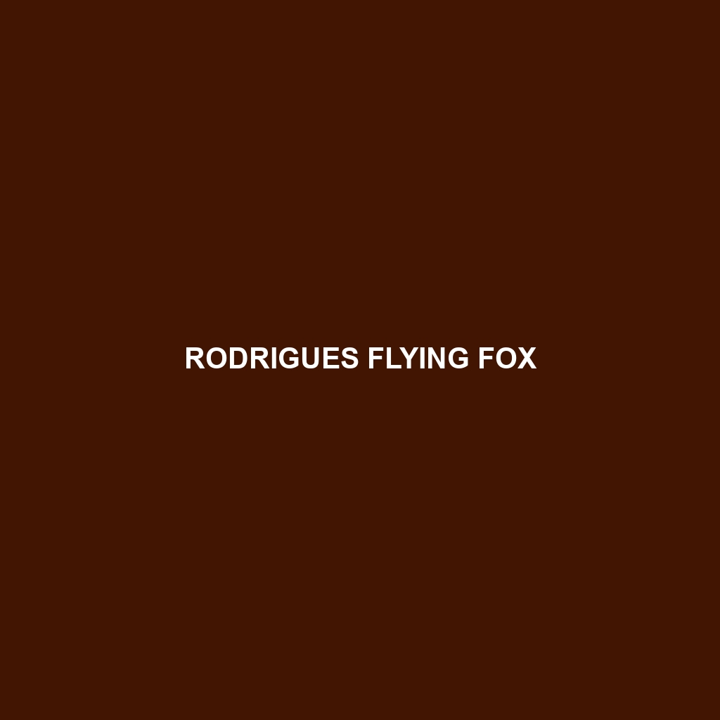 Rodrigues Flying Fox