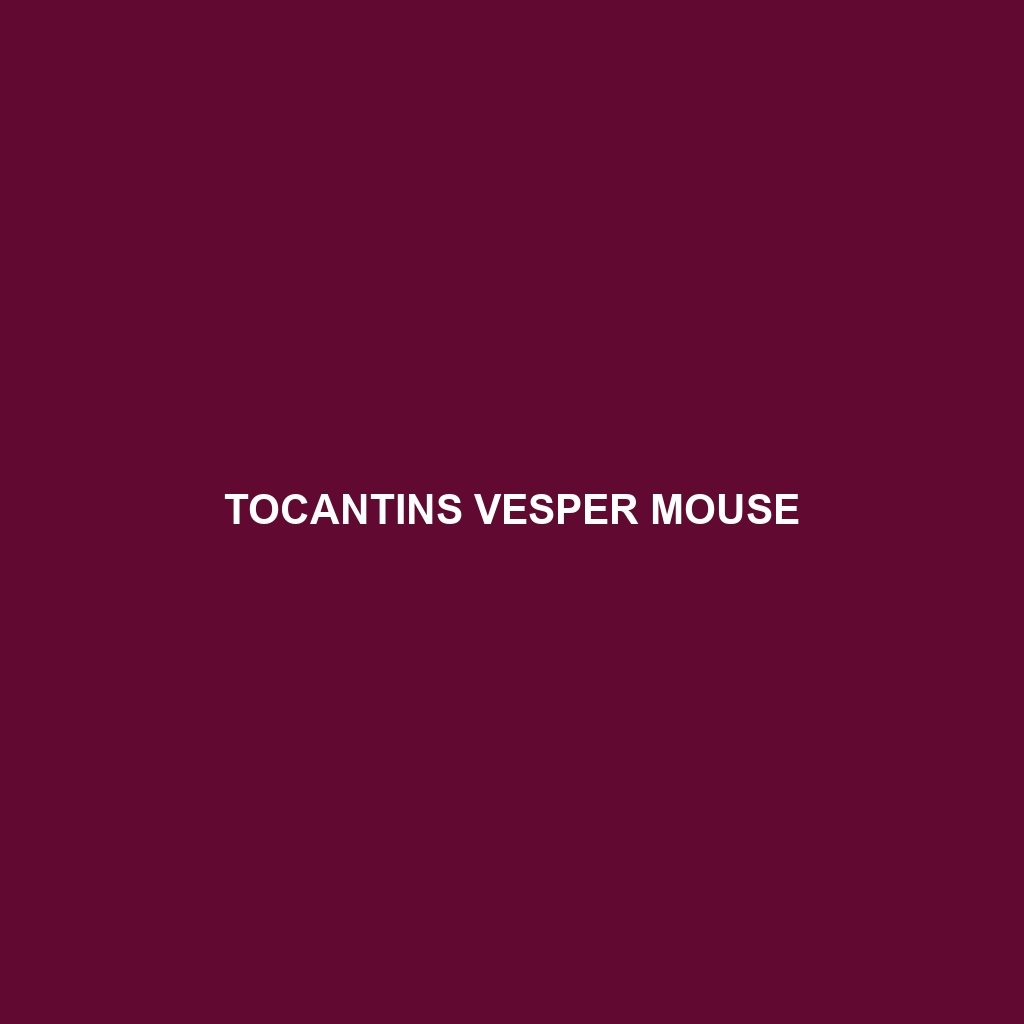 Tocantins Vesper Mouse