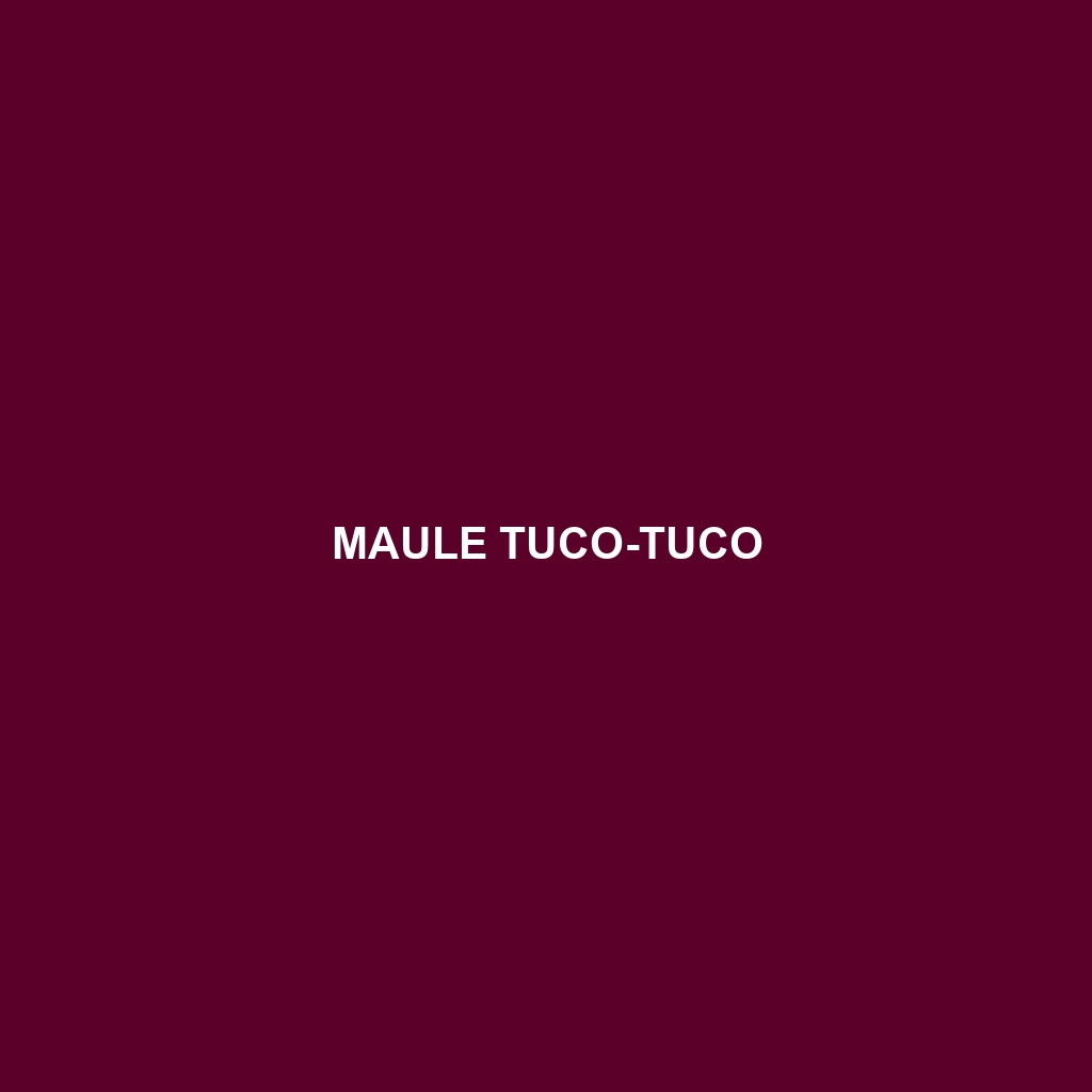 Mendoza Tuco-tuco