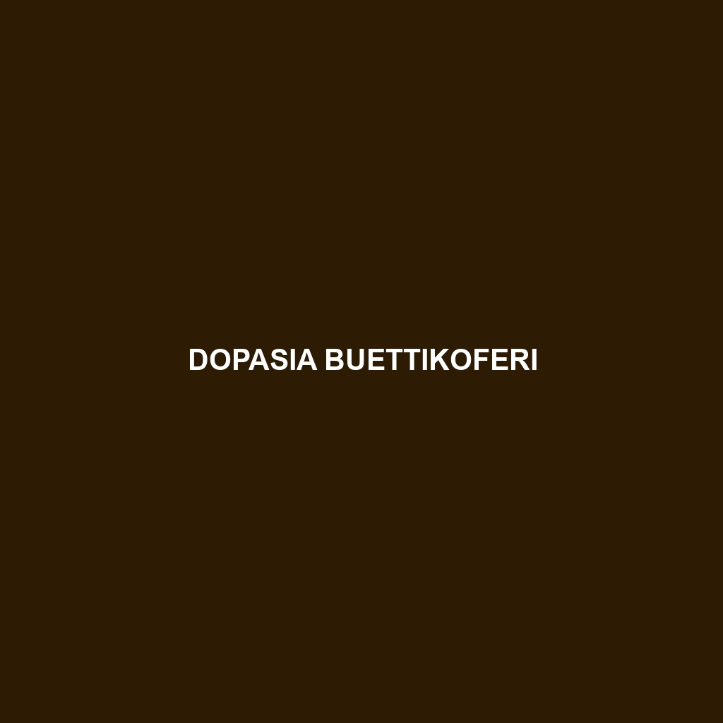 Dopasia buettikoferi