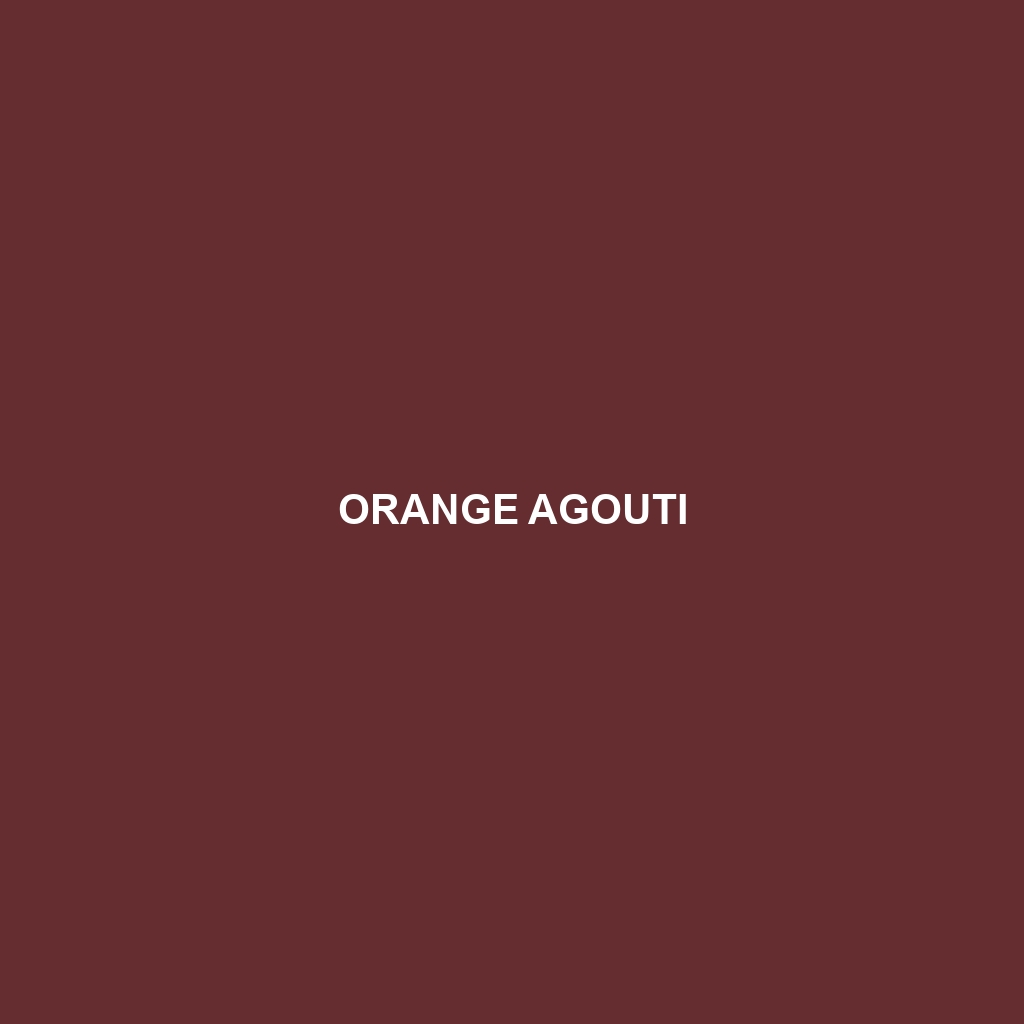 Orange Agouti