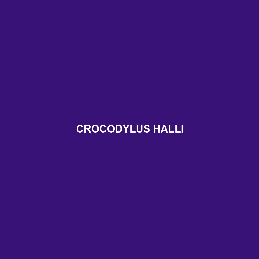 Crocodylus halli