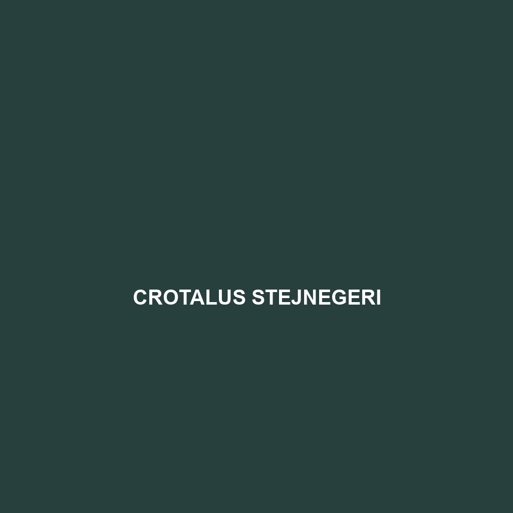 Crotalus stejnegeri