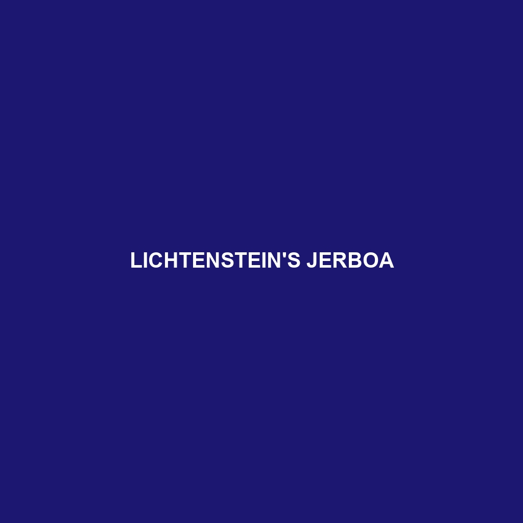 Lichtenstein's Jerboa