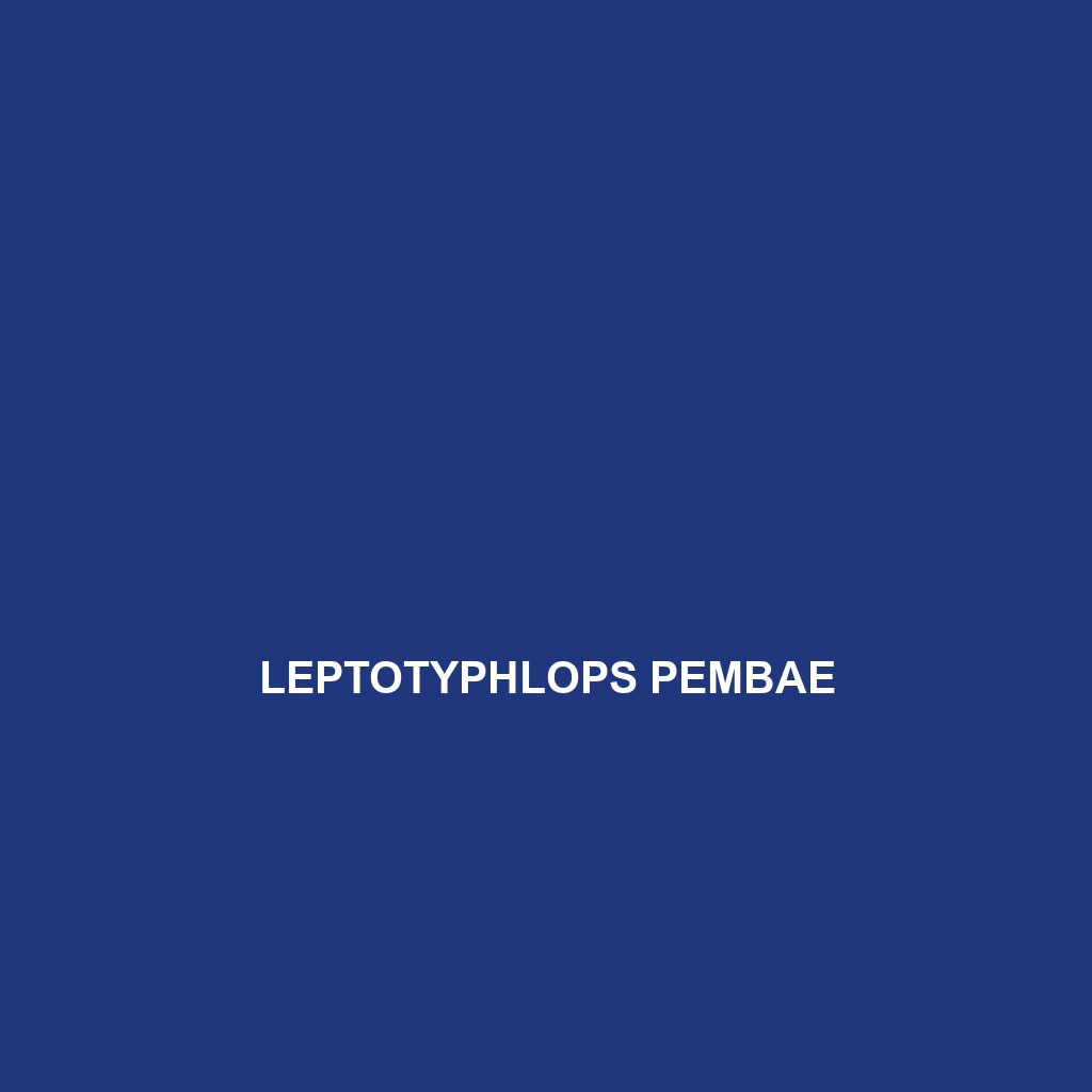 Leptotyphlops pembae