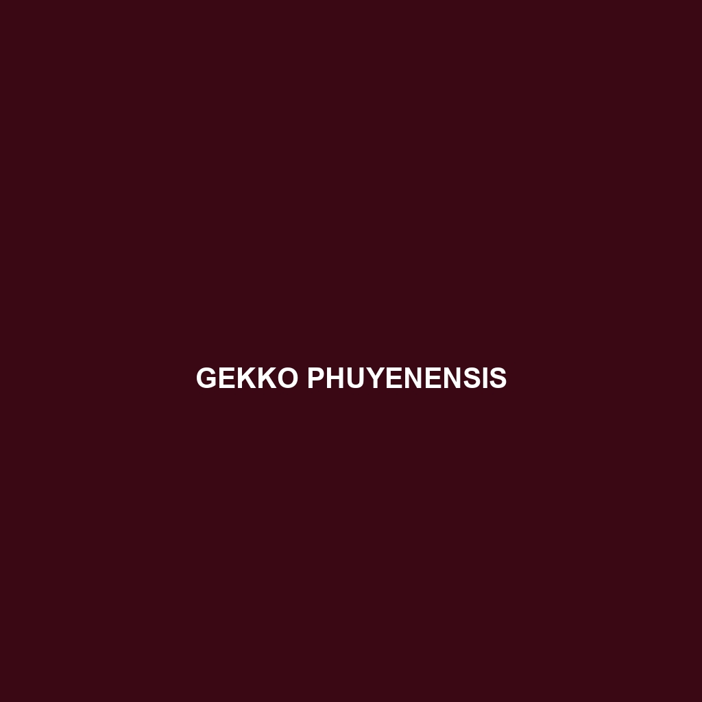 Gekko phuyenensis