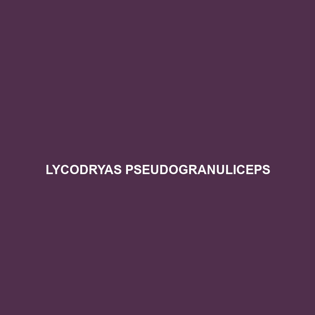 Lycodryas pseudogranuliceps