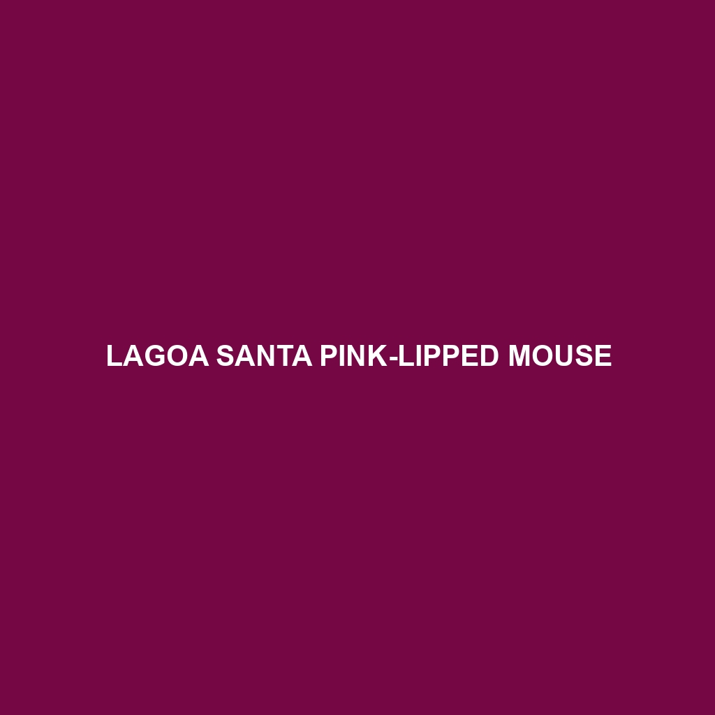 Lagoa Santa Pink-lipped Mouse