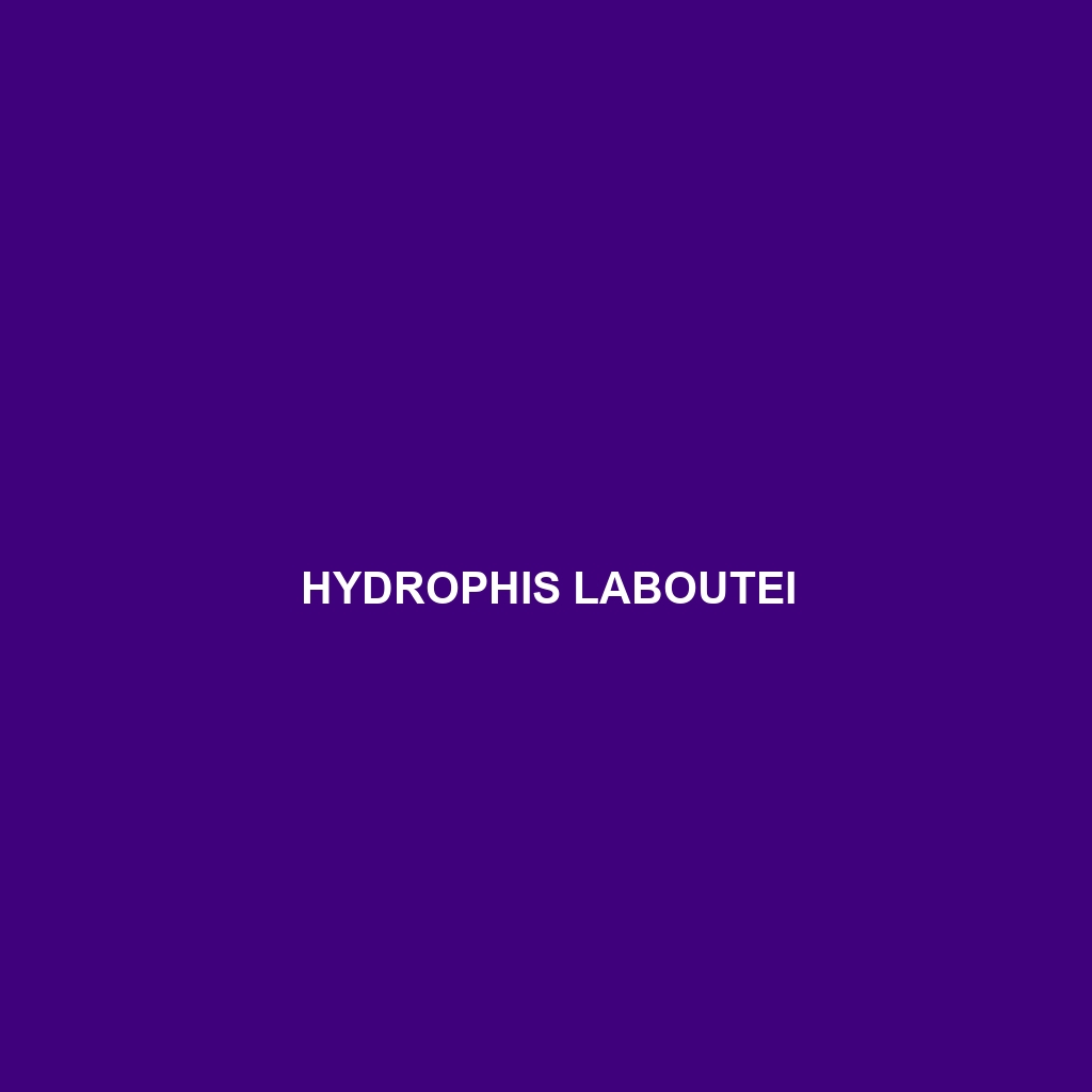 Hydrophis laboutei