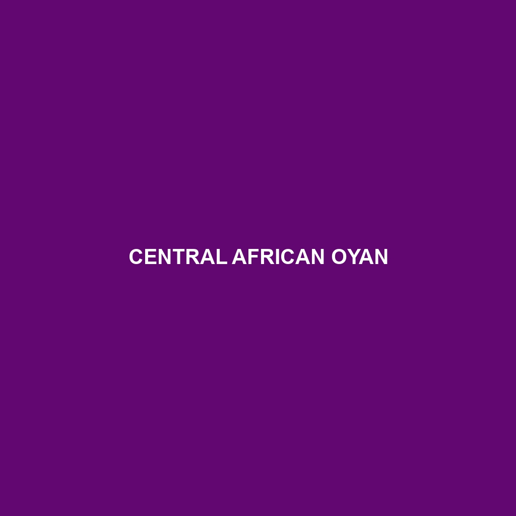 Central African Oyan