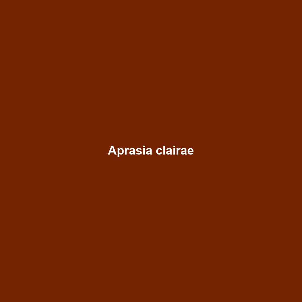 Aprasia clairae