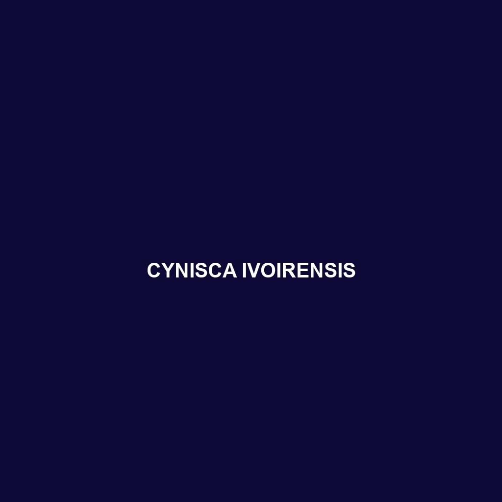 Cynisca ivoirensis