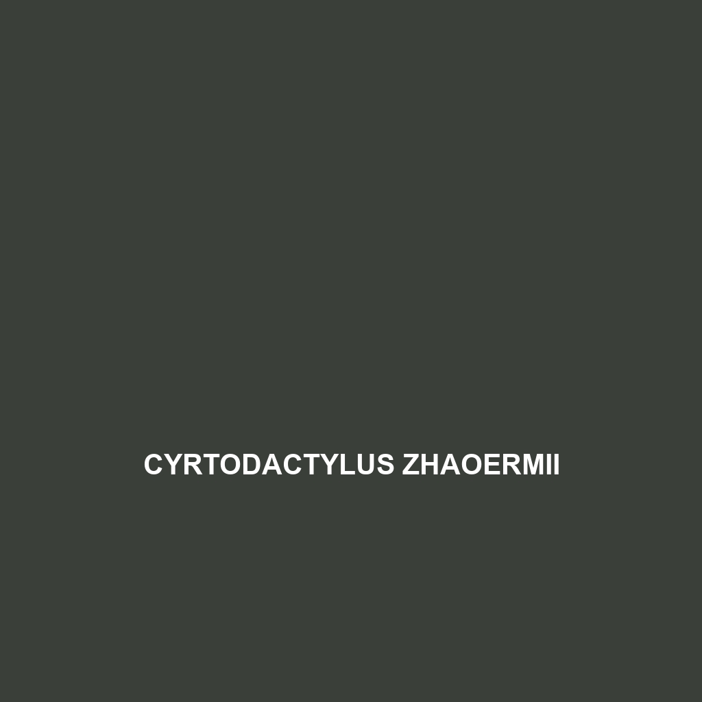 Cyrtodactylus zhaoermii