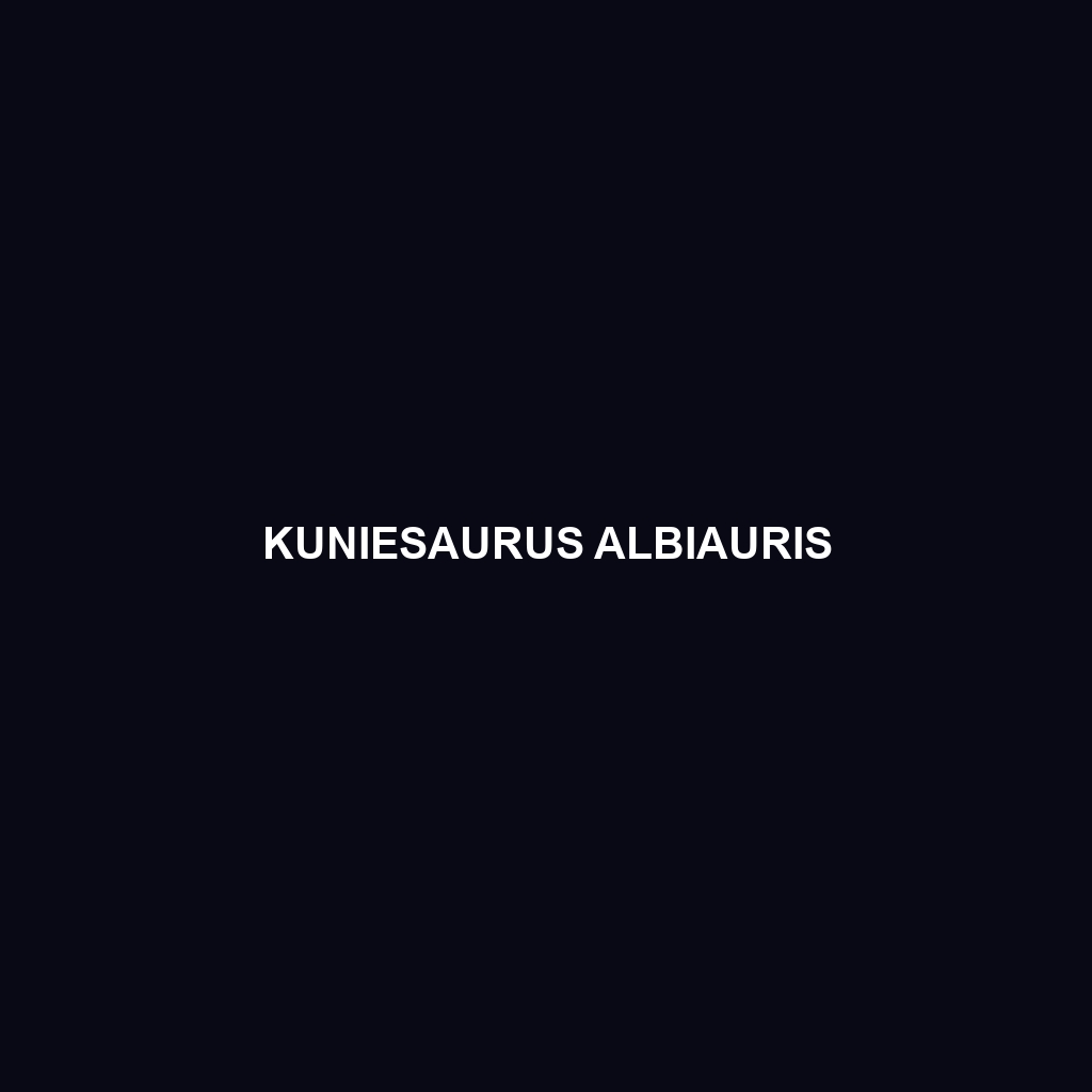 Kuniesaurus albiauris