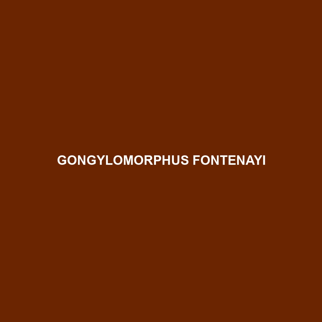 Gongylomorphus fontenayi