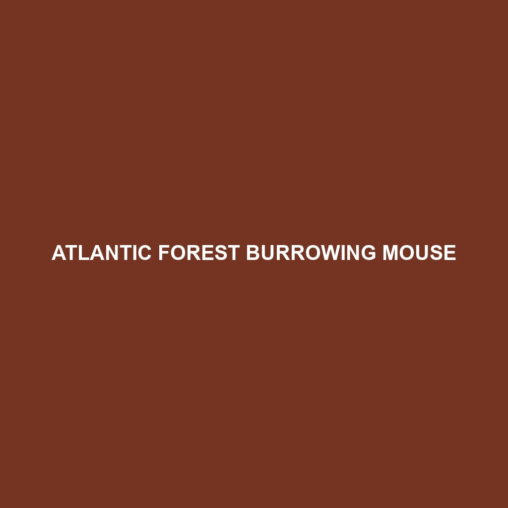 Atlantic Forest Burrowing Mouse