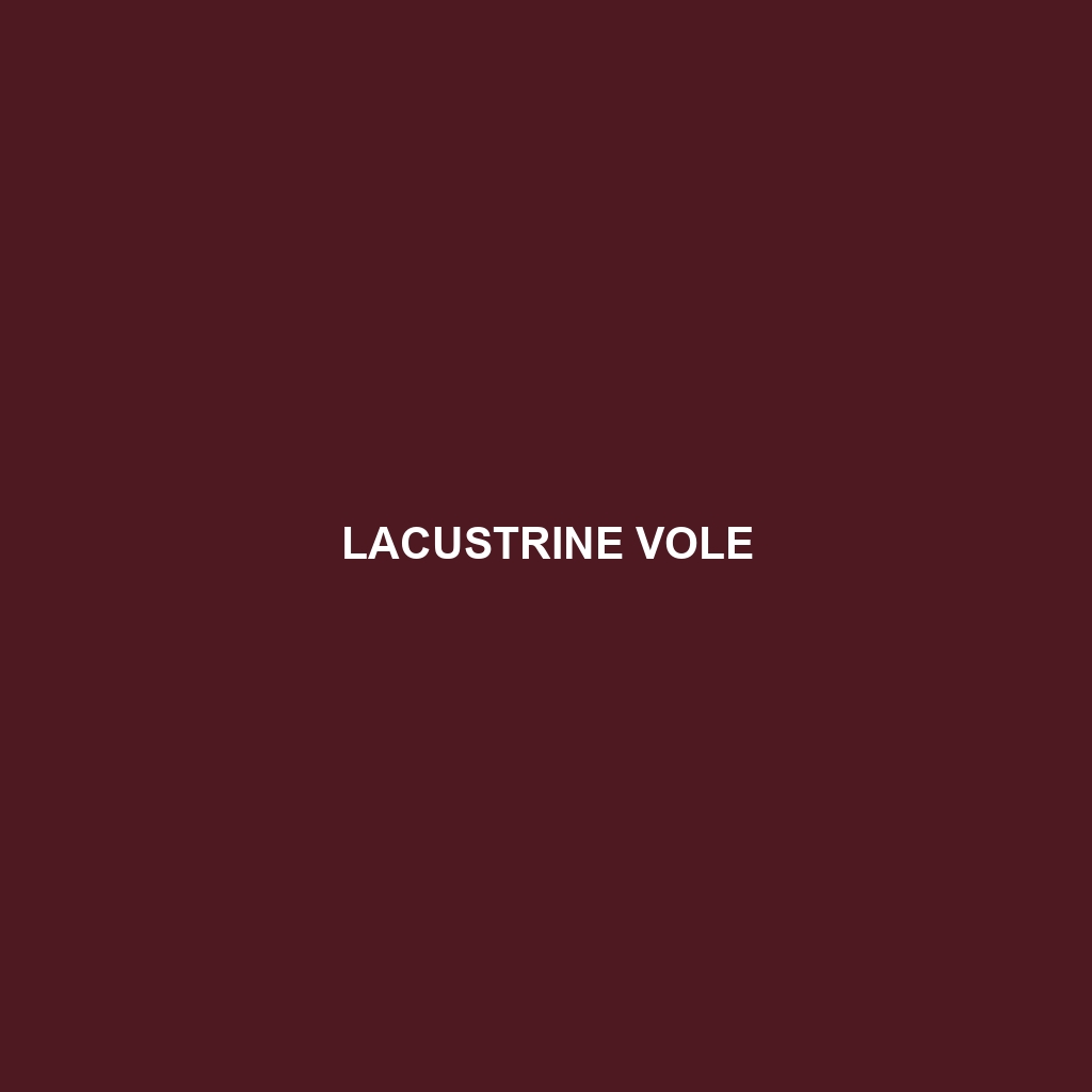 Lacustrine Vole