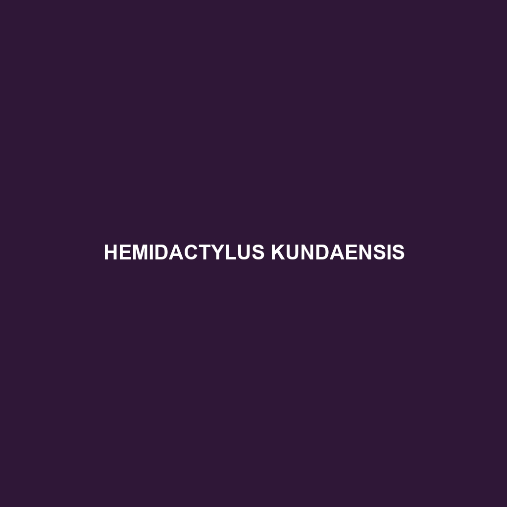 Hemidactylus kundaensis