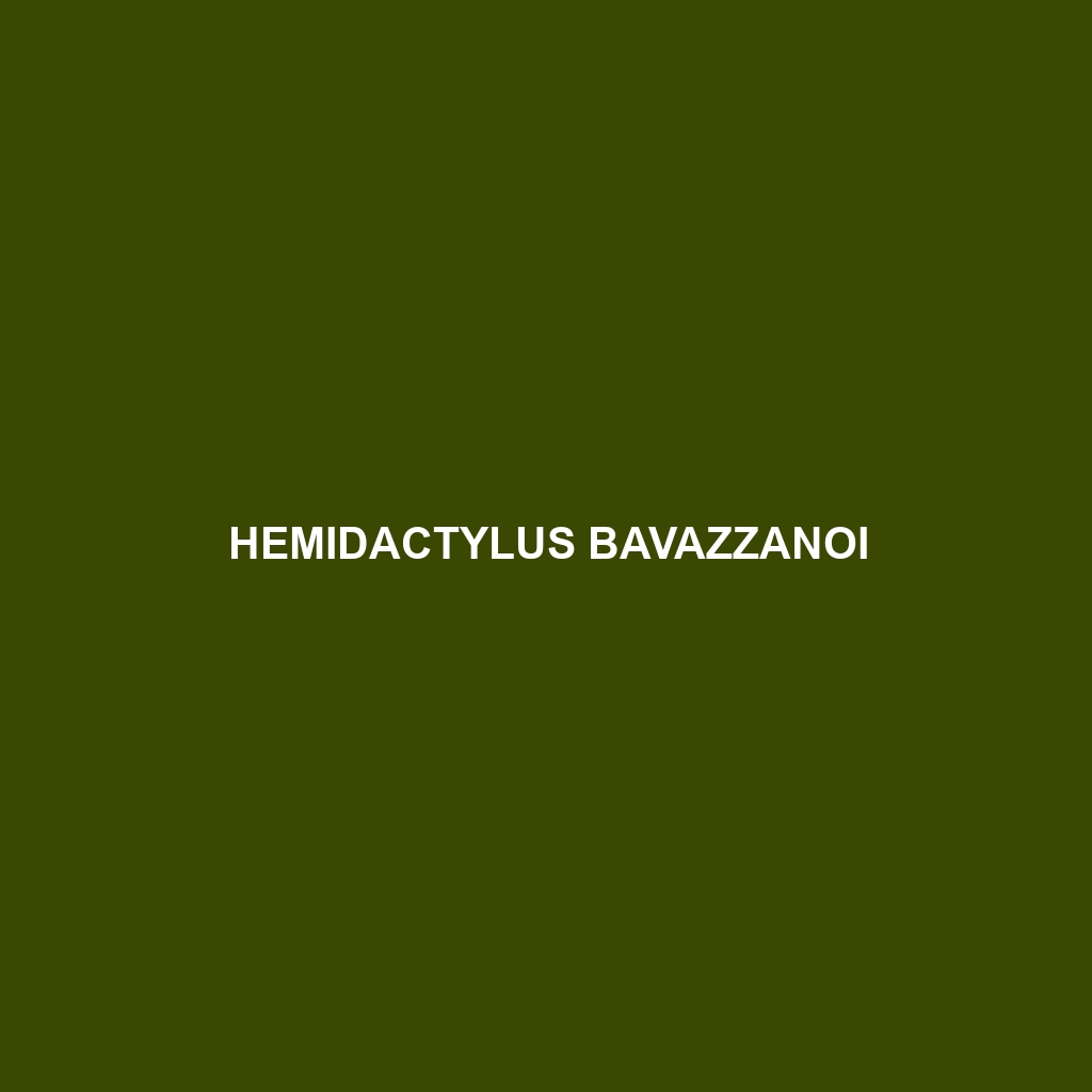 Hemidactylus bavazzanoi