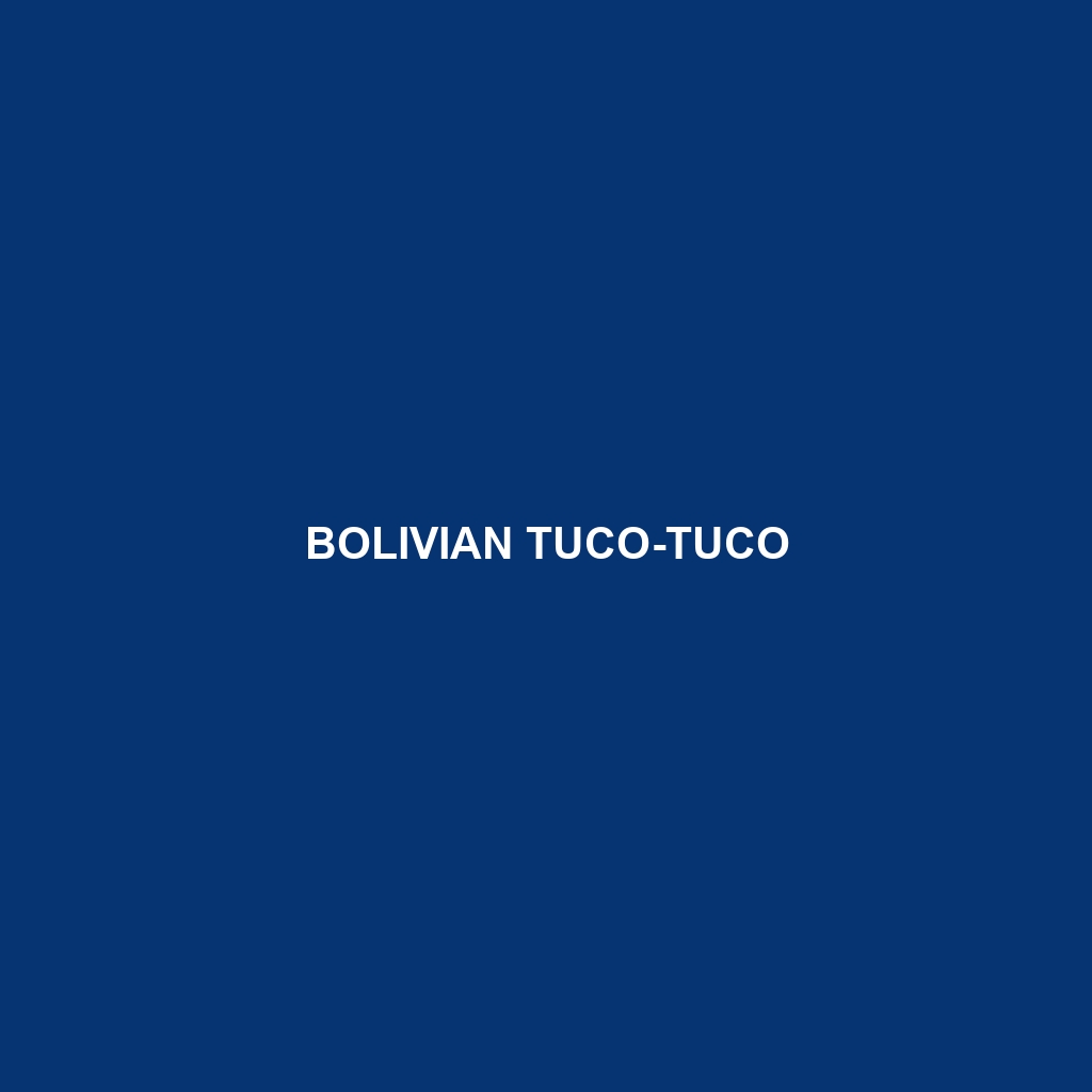 Bolivian Tuco-tuco