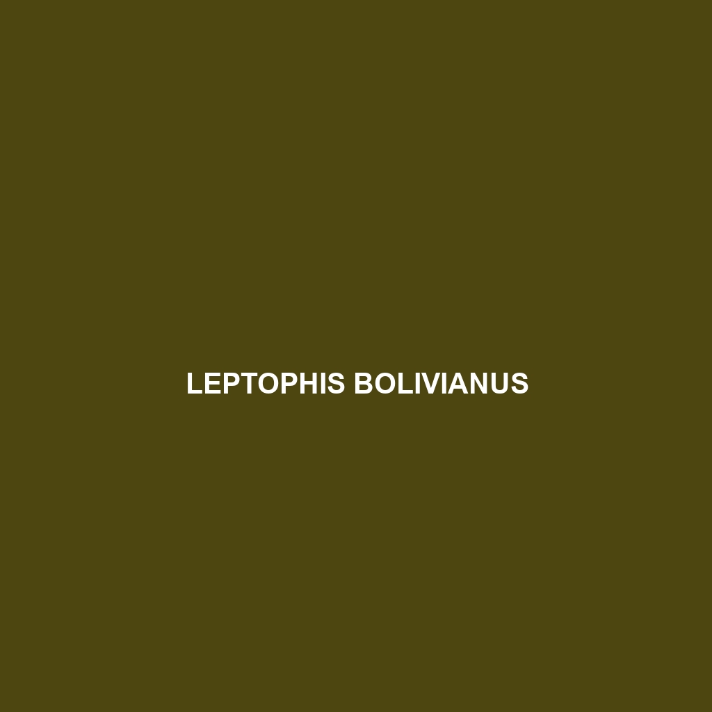 Leptophis bolivianus