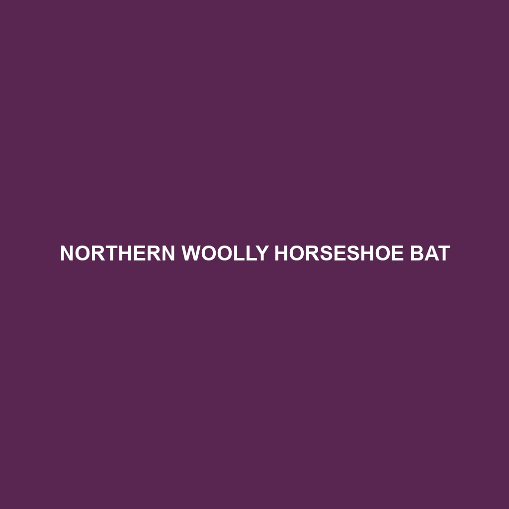 Northern Woolly Horseshoe Bat