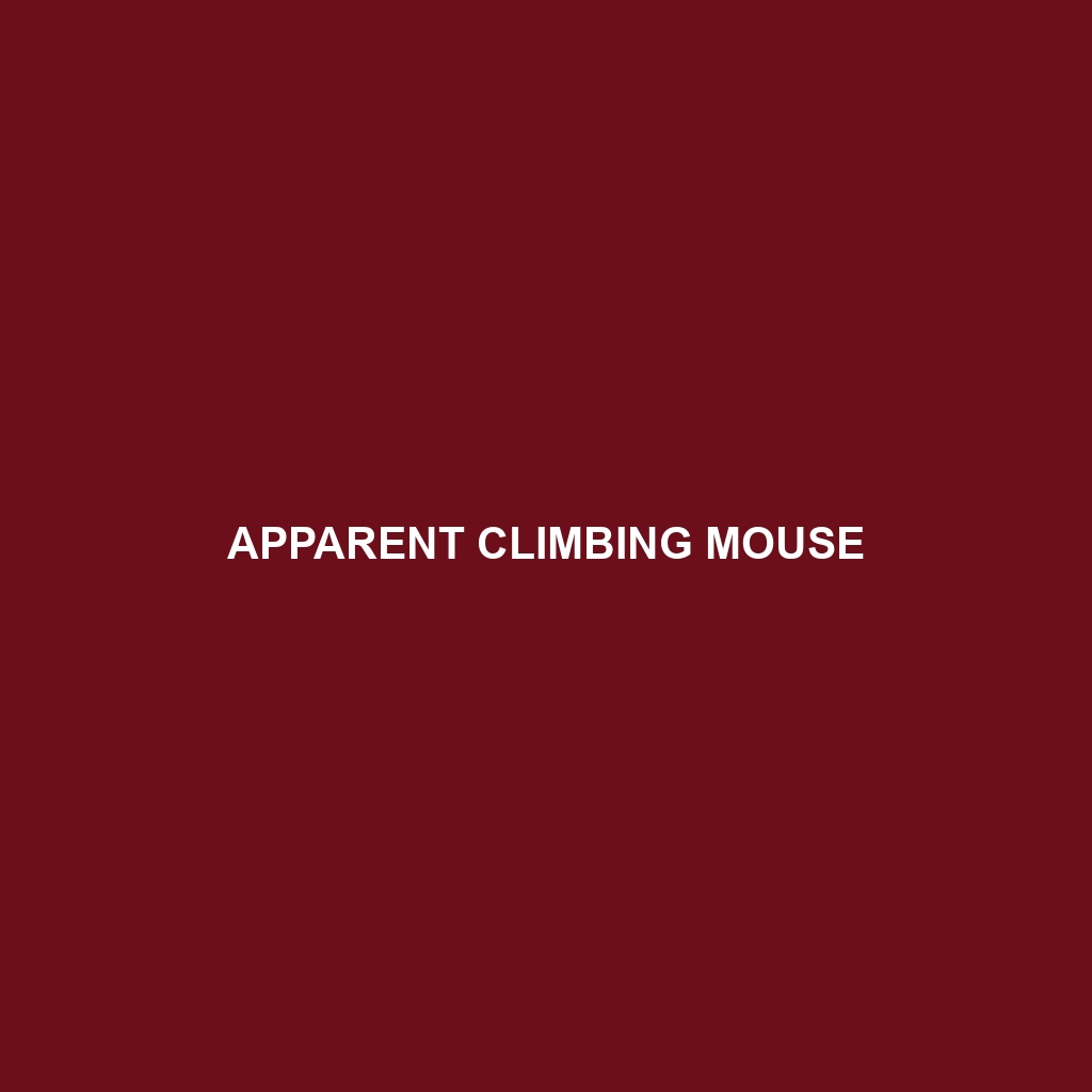 Apparent Climbing Mouse