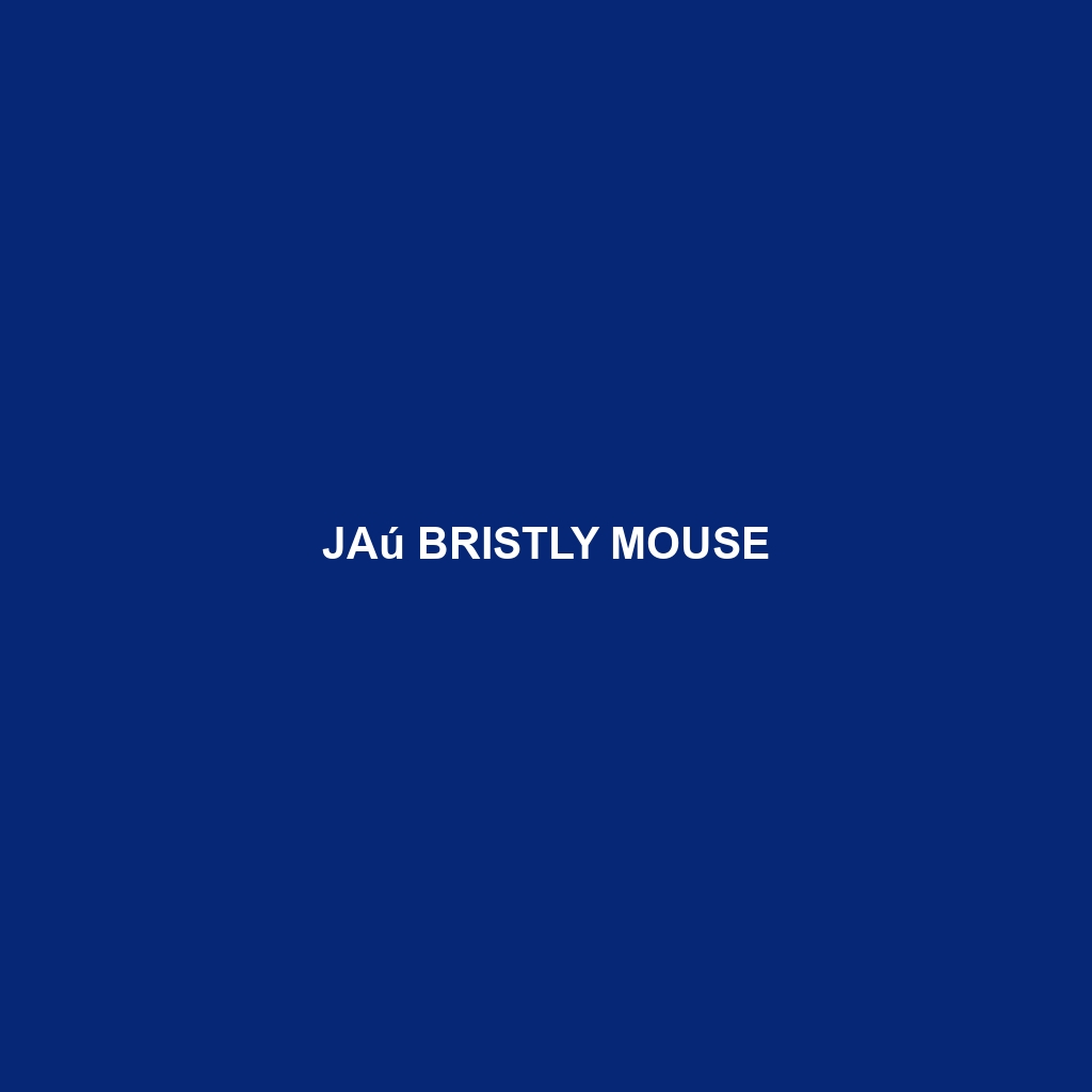 Jaú Bristly Mouse