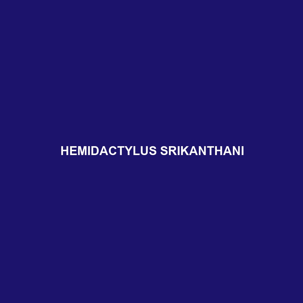 Hemidactylus srikanthani