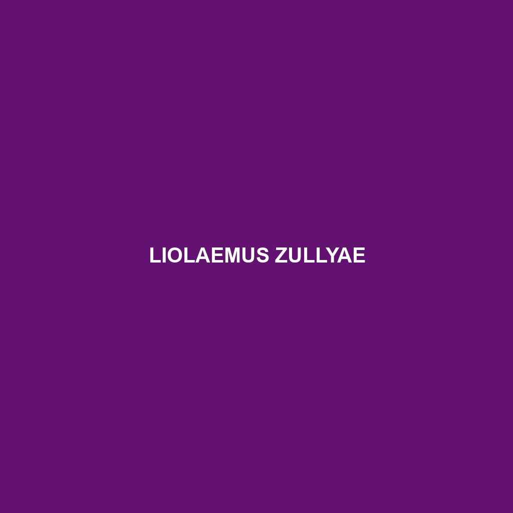 Liolaemus zullyae