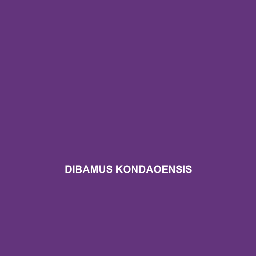 Dibamus kondaoensis