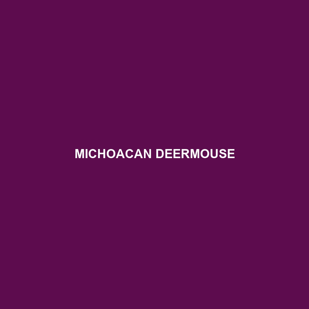 Michoacan Deermouse