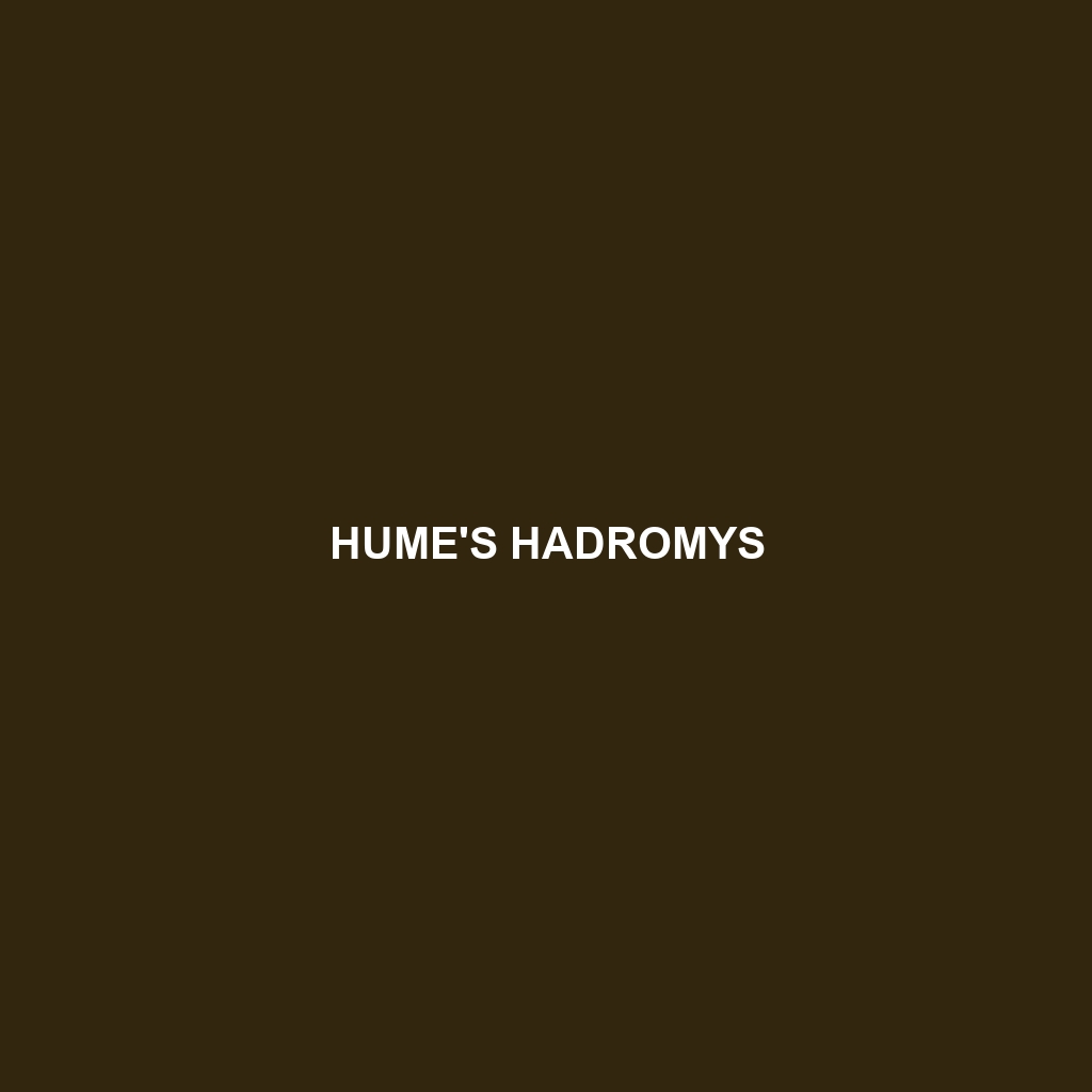 Hume's Hadromys