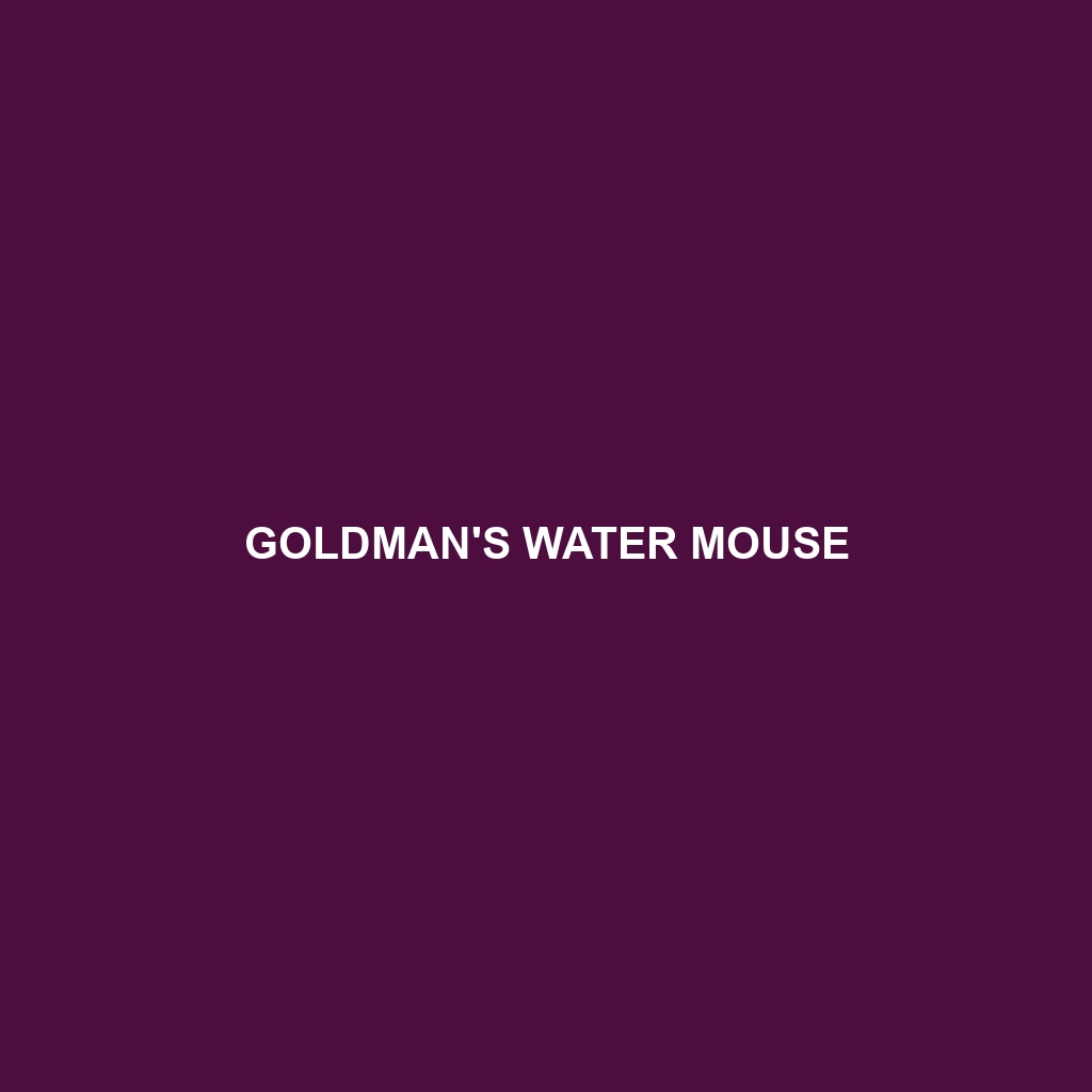 Goldman's Water Mouse