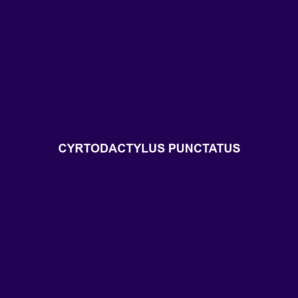 Cyrtodactylus punctatus