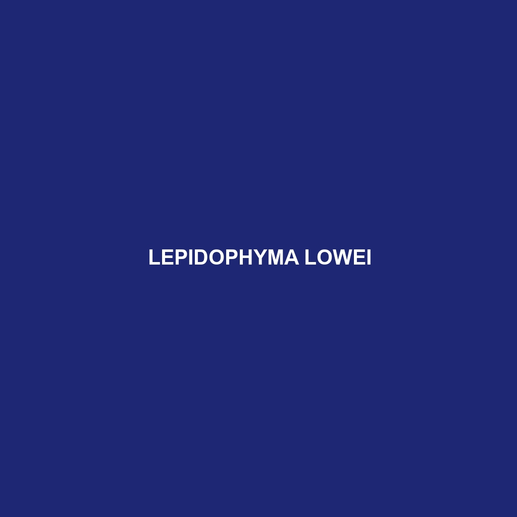 Lepidophyma lowei