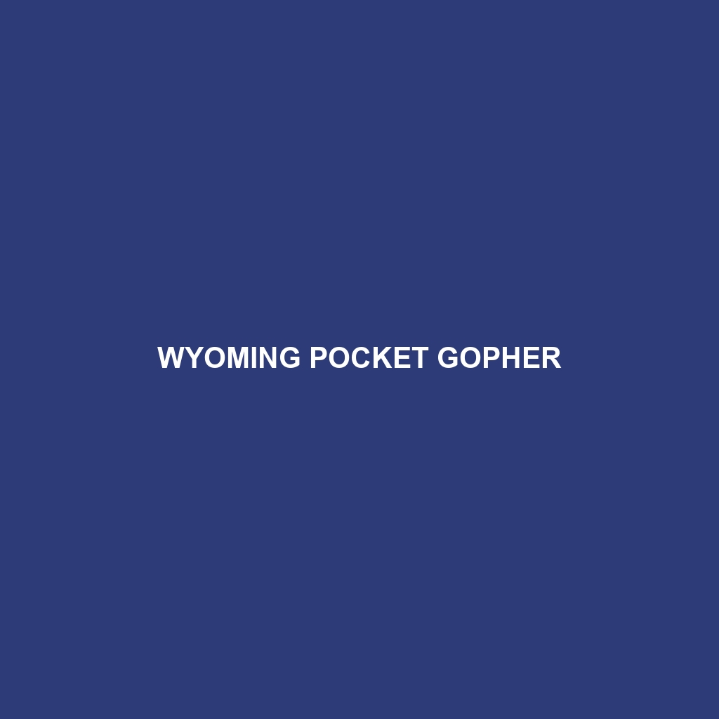 Wyoming Pocket Gopher